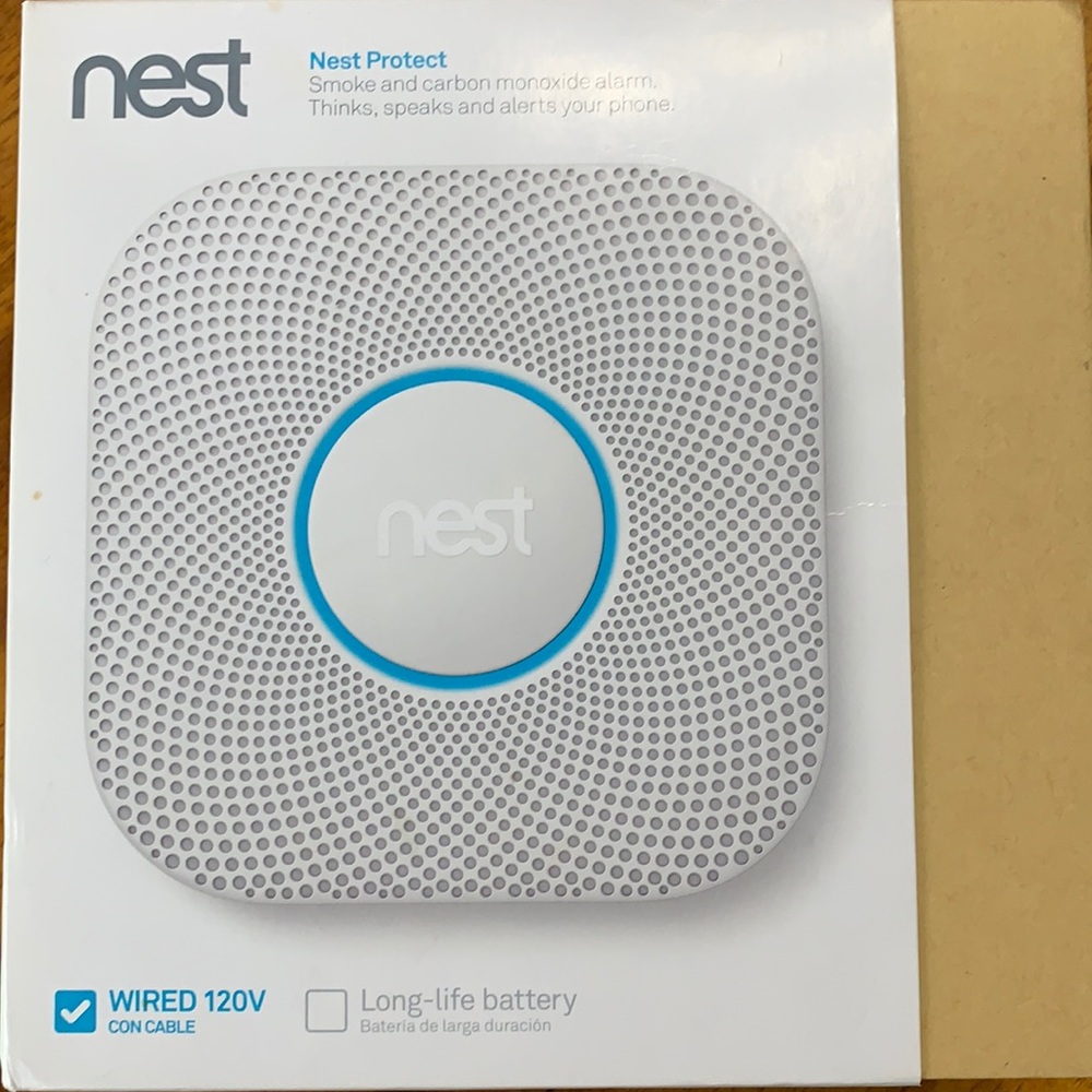 Nest Protect: smoke and carbon monoxide alarm (wired 120v)